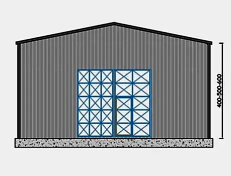100m² Çelik Hangar Binası 