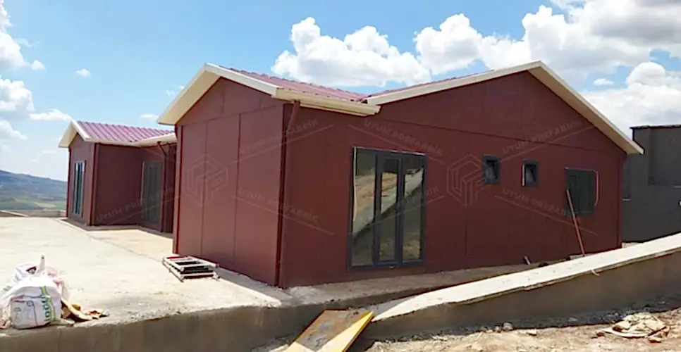 130m² Prefabrik Ev Binası 