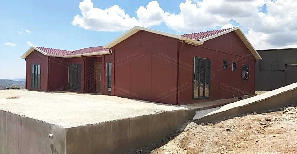 130m² Prefabrik Ev Binası 