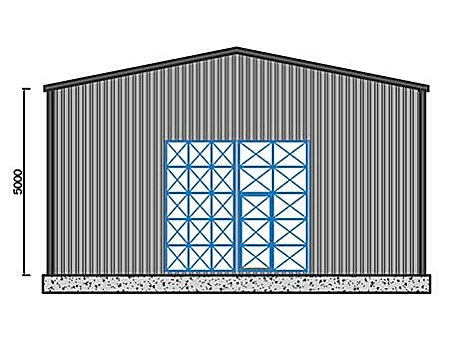150m² Çelik Hangar Binası 