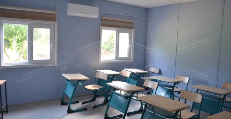 203m² Prefabrik Okul Binası 