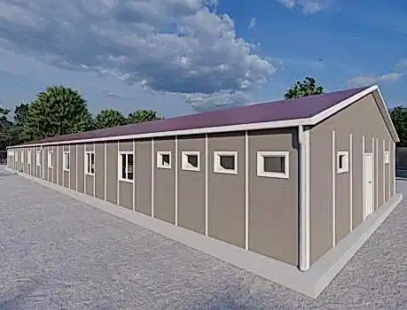 387m² Prefabrik Yatakhane Binası