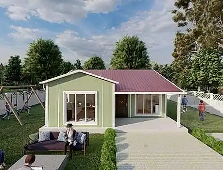 68m² Antakya Tek Katlı Prefabrik Ev 