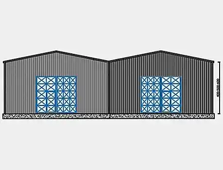 800m² Çelik Hangar Binası 