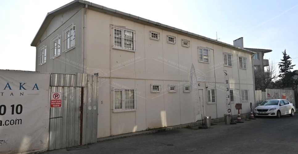İki Katlı Prefabrik Ofis Binası 