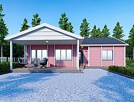 UP208 Fethiye 171m² Tek Katlı Çelik Ev 